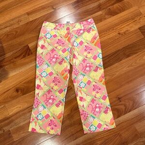Lilly Pulitzer colorful cropped pants - size 4